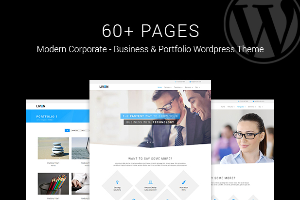 Liven - Modern Corporate - Business & Portfolio Theme for WordPress - 1